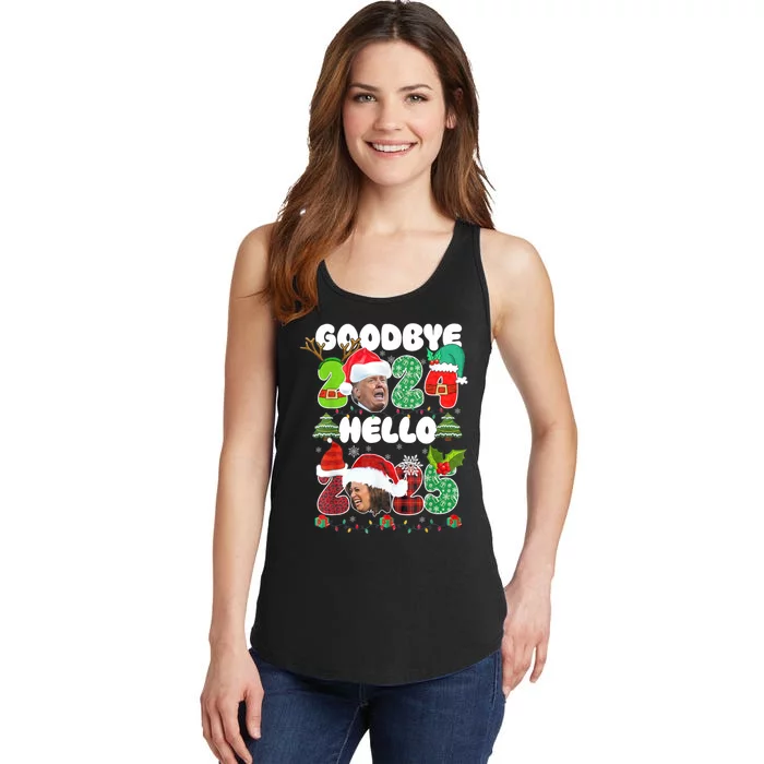 Goodbye Trump 2024 Hello Kamala 2025 Funny Christmas Ladies Essential Tank