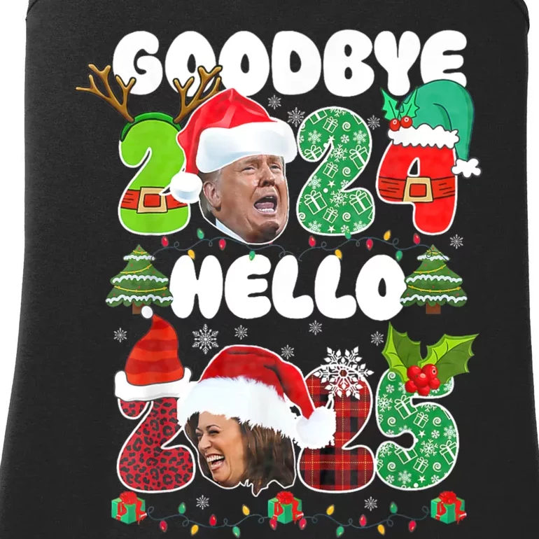 Goodbye Trump 2024 Hello Kamala 2025 Funny Christmas Ladies Essential Tank