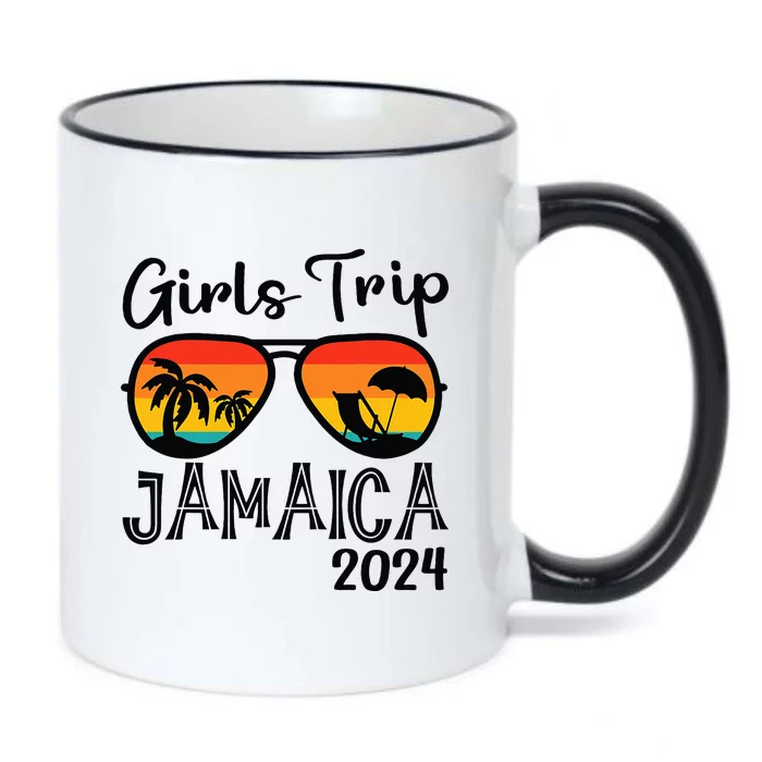 Girl Trip 2024 Weekend Jamaica Vacation Matching Black Color Changing Mug