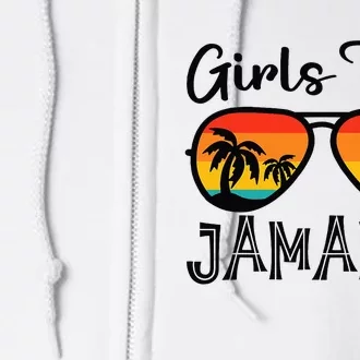 Girl Trip 2024 Weekend Jamaica Vacation Matching Full Zip Hoodie