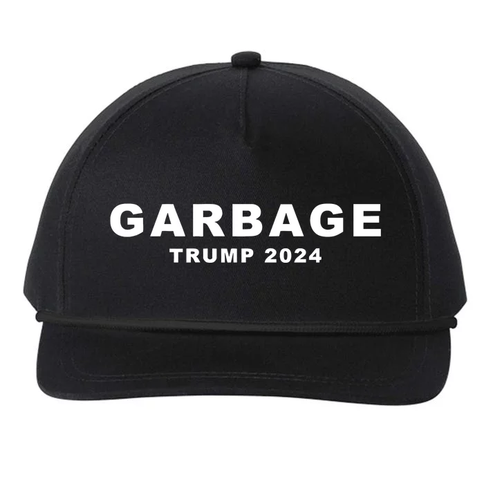 Garbage Trump 2024 Snapback Five-Panel Rope Hat