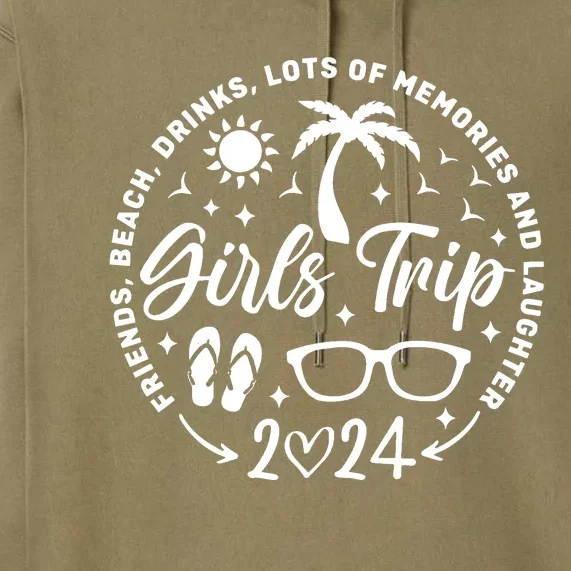 Girl Trip 2024 Girl Vacation Weekend Trip Premium Hoodie