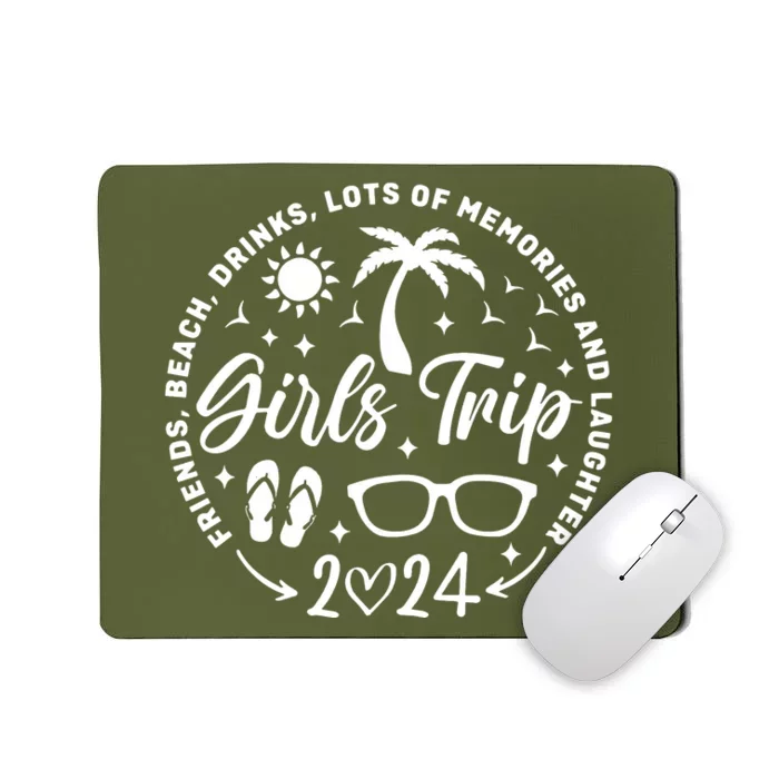 Girl Trip 2024 Girl Vacation Weekend Trip Mousepad