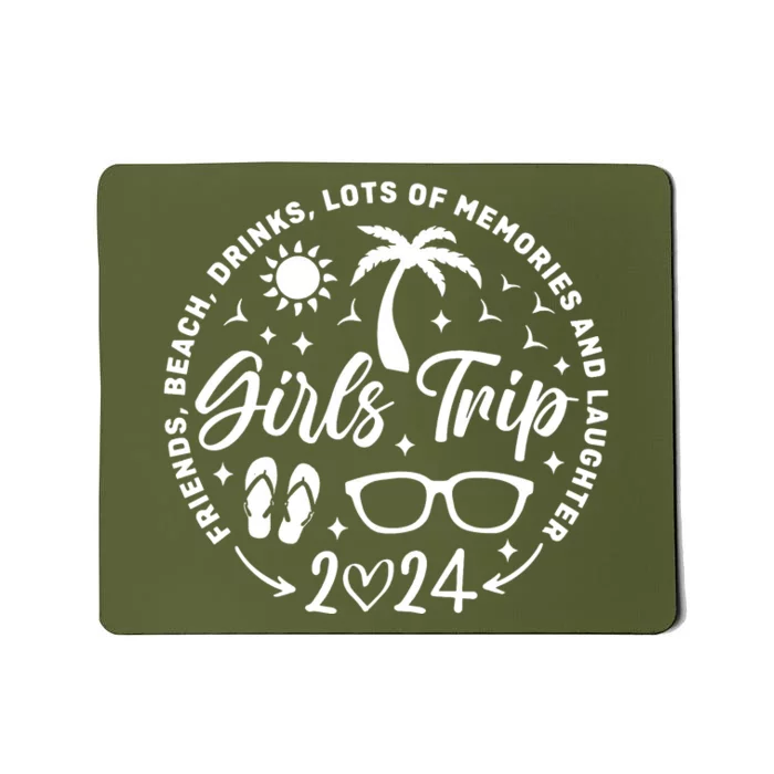 Girl Trip 2024 Girl Vacation Weekend Trip Mousepad