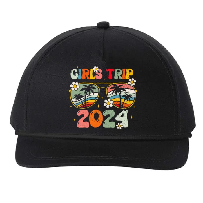 Girl Trip 2024 Weekend Summer Beach Vacation 2024 Snapback Five-Panel Rope Hat