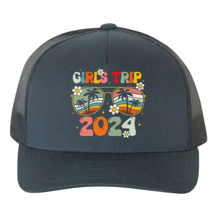 Girl Trip 2024 Weekend Summer Beach Vacation 2024 Yupoong Adult 5-Panel Trucker Hat