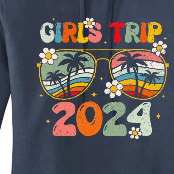 Girl Trip 2024 Weekend Summer Beach Vacation 2024 Women's Pullover Hoodie