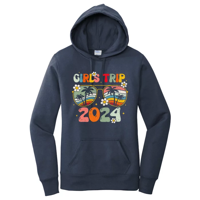 Girl Trip 2024 Weekend Summer Beach Vacation 2024 Women's Pullover Hoodie