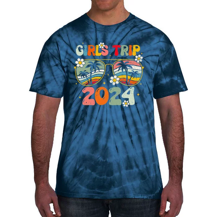 Girl Trip 2024 Weekend Summer Beach Vacation 2024 Tie-Dye T-Shirt