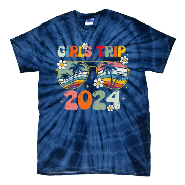 Girl Trip 2024 Weekend Summer Beach Vacation 2024 Tie-Dye T-Shirt