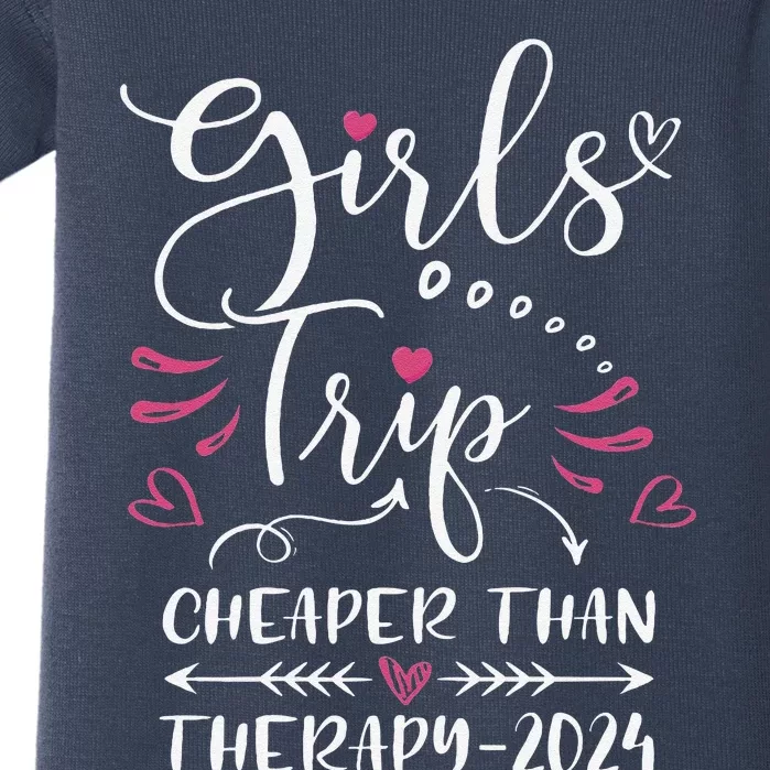 Girl Trip 2024 Funny Weekend Trip Summer 2024 Vacation Baby Bodysuit