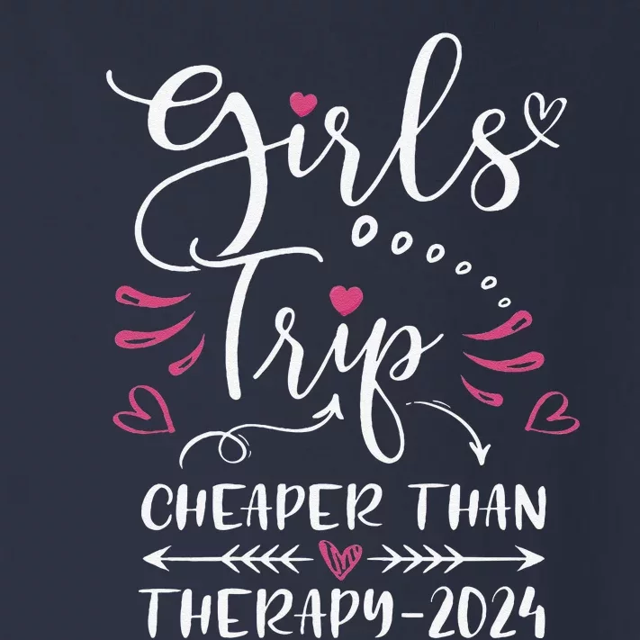 Girl Trip 2024 Funny Weekend Trip Summer 2024 Vacation Toddler Long Sleeve Shirt