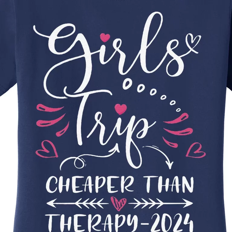 Girl Trip 2024 Funny Weekend Trip Summer 2024 Vacation Women's T-Shirt