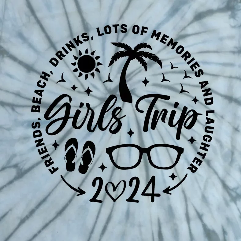 Girl Trip 2024 Crusing Lover Trip Tie-Dye T-Shirt