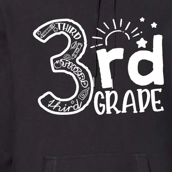 Going To 3rd Grade Teacher Squad and Third Grade Boy Girl Premium Hoodie