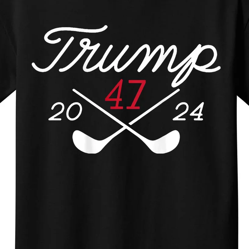 Golf Trump 47 2024 Kids T-Shirt