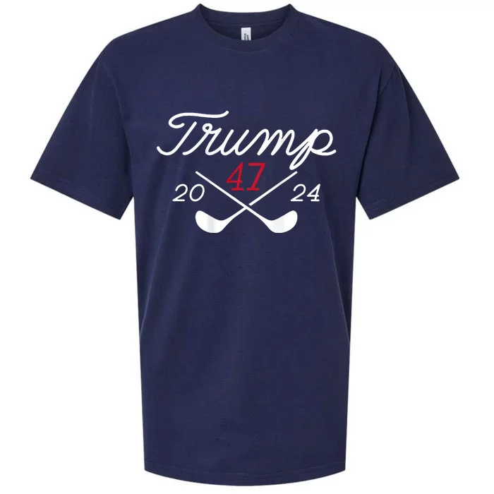 Golf Trump 47 2024 Sueded Cloud Jersey T-Shirt