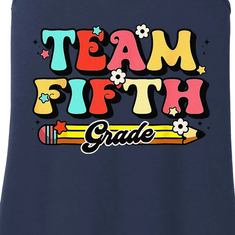 Groovy Team 5th Grade First Day Of School Back To School Ladies Essential Tank