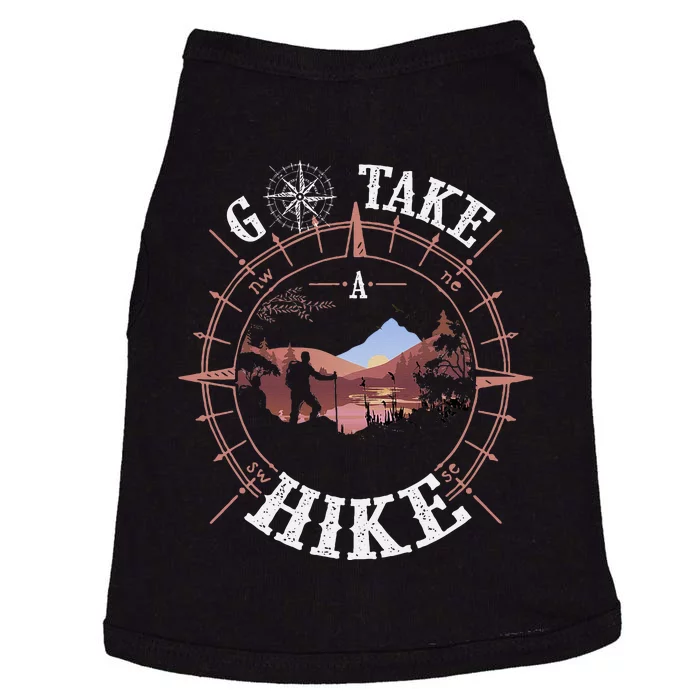 Go Take A Hike Hiking Camping Lovers Funny Outdoors Doggie Tank