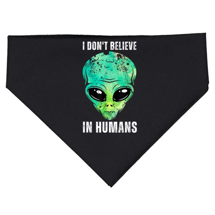 Green Turquoise Alien Face Halloween Costume USA-Made Doggie Bandana