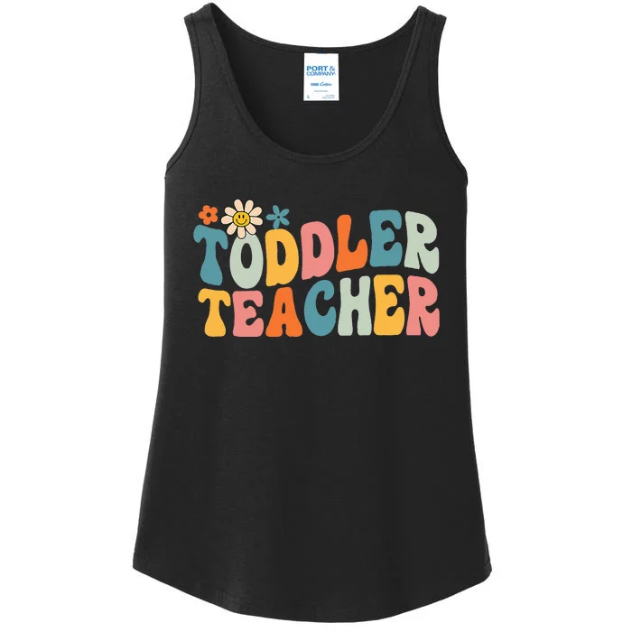 Groovy Teacher Appreciation Back To School Ladies Essential Tank