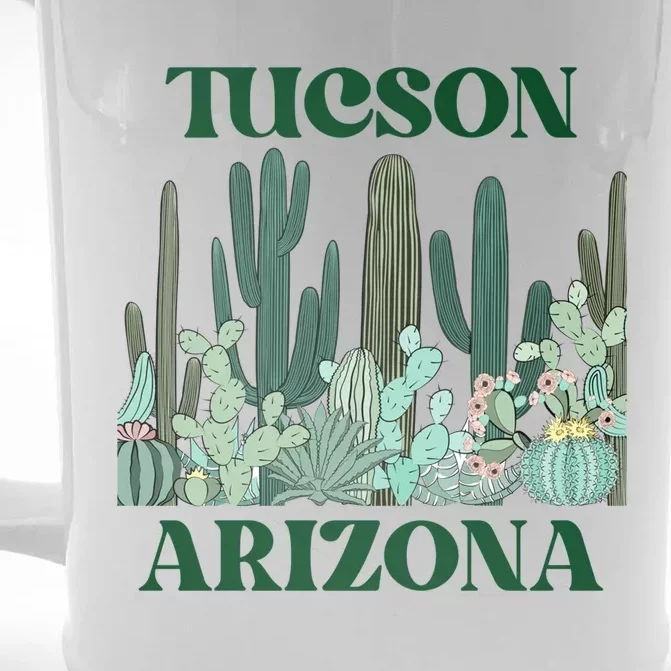 Green Tucson Arizona Cactus Great Gift Front & Back Beer Stein