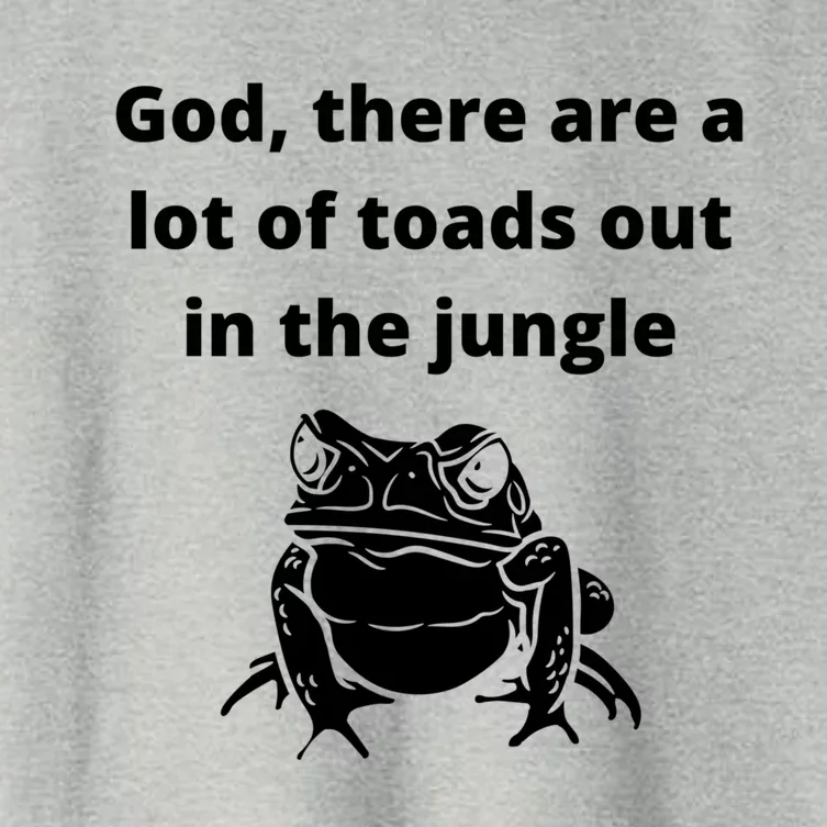 God There Are A Lot Of Toads Out Sarcastic Singles Dating Cool Gift Women's Crop Top Tee