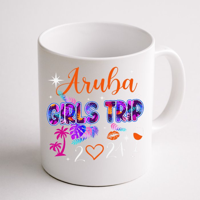 Girl Trip Aruba 2024 Weekend Hello Summer 2024 Vacation Front & Back Coffee Mug