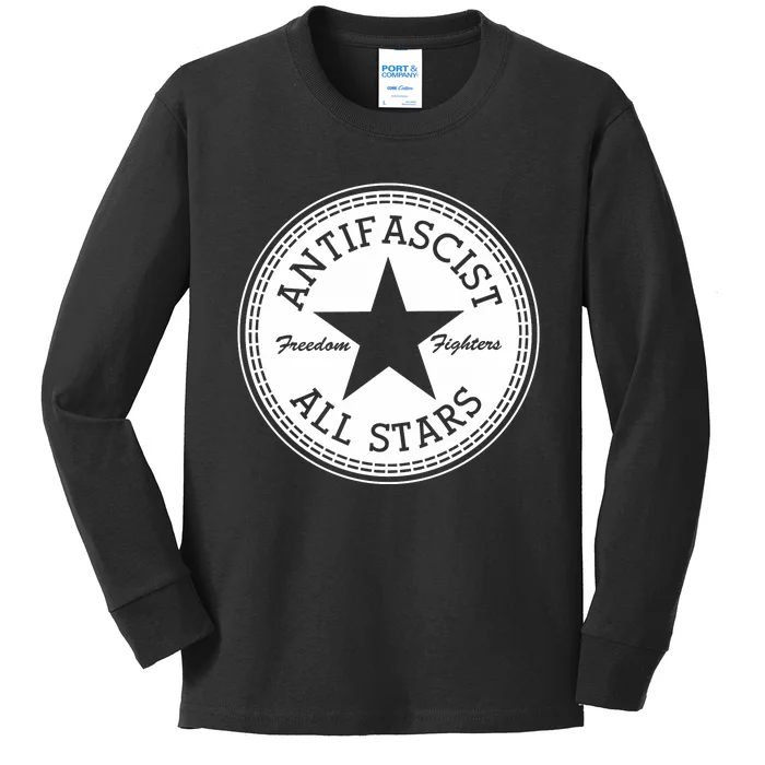 Greta Thunberg Antifa Freedom Fighters Kids Long Sleeve Shirt