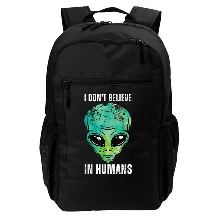 Green Turquoise Alien Face Halloween Costume Daily Commute Backpack