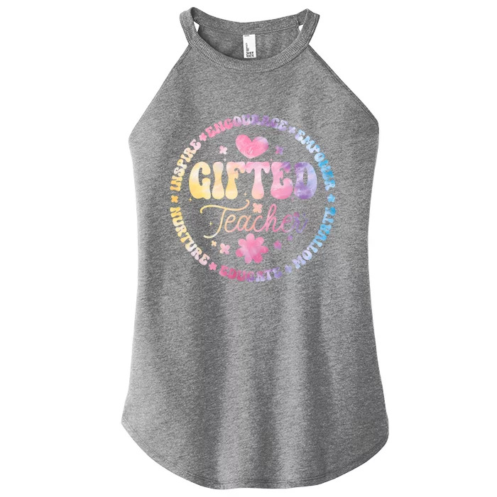 Gifted Teacher And Talented Appreciation Week Back To School Gift Women’s Perfect Tri Rocker Tank