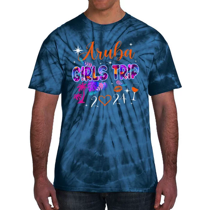 Girl Trip Aruba 2024 Weekend Hello Summer 2024 Vacation Tie-Dye T-Shirt