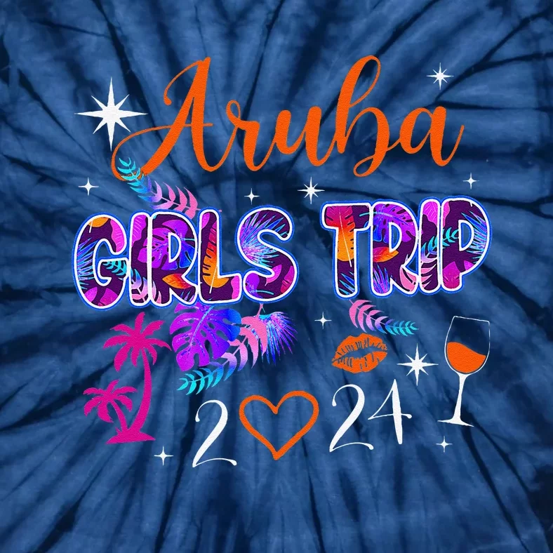 Girl Trip Aruba 2024 Weekend Hello Summer 2024 Vacation Tie-Dye T-Shirt