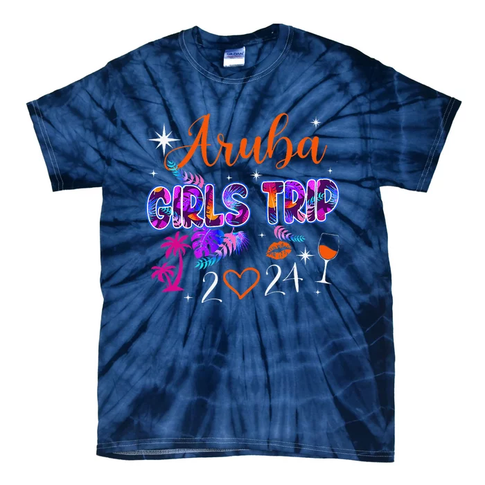 Girl Trip Aruba 2024 Weekend Hello Summer 2024 Vacation Tie-Dye T-Shirt