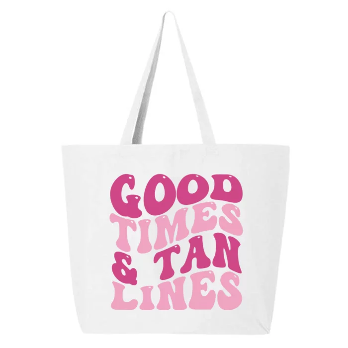 Good Times And Tan Lines Summer Groovy 25L Jumbo Tote