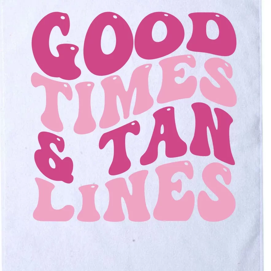 Good Times And Tan Lines Summer Groovy Platinum Collection Golf Towel