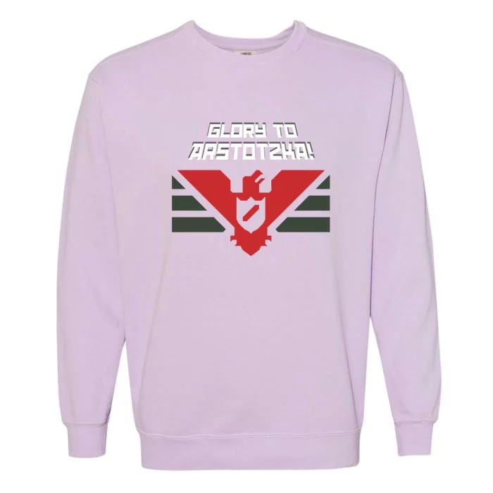 Glory To Arstotzka Garment-Dyed Sweatshirt