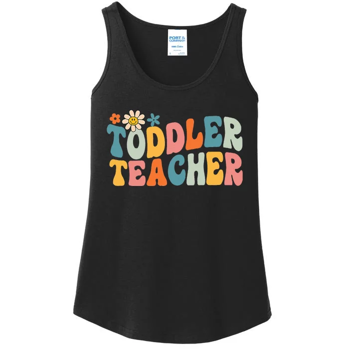 Groovy Teacher Appreciation Ladies Essential Tank