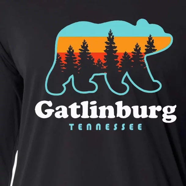 Gatlinburg Tennessee Bear Great Smoky Mountains Cooling Performance Long Sleeve Crew