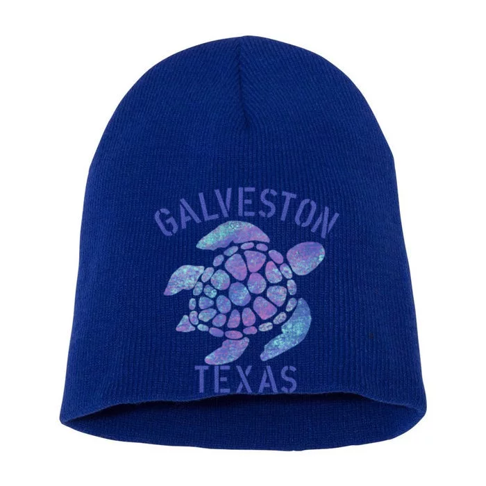 Galveston Tx Beach Design / Tribal Turtle Gift Cute Gift Short Acrylic Beanie