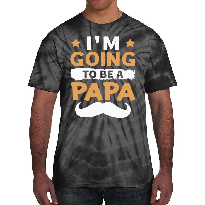 Going To Be Papa Again Soon To Be Daddy Husband Tie-Dye T-Shirt