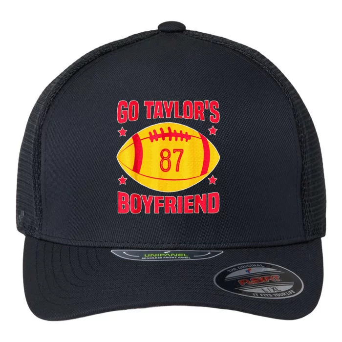 Go T.aylors Boyfriend Football Funny Go T.aylor's Boyfriend Flexfit Unipanel Trucker Cap