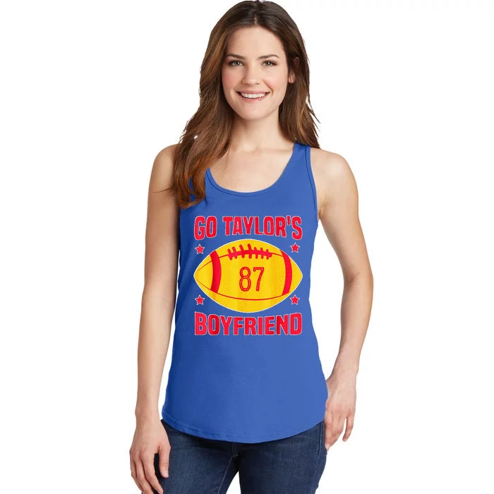 Go T.aylors Boyfriend Football Funny Go T.aylor's Boyfriend Ladies Essential Tank