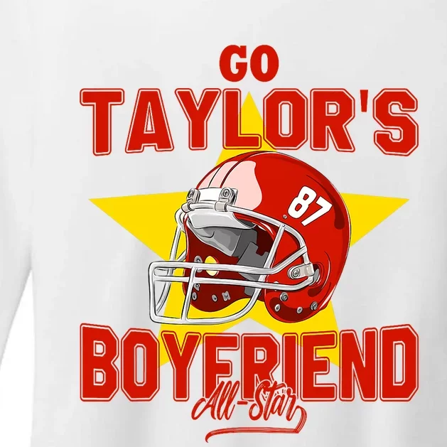 Go Taylors Boyfriend Womens CVC Long Sleeve Shirt