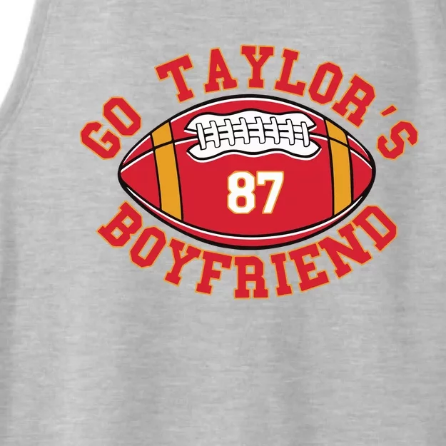 Go Taylors Boyfriend Football Ladies Tri-Blend Wicking Tank