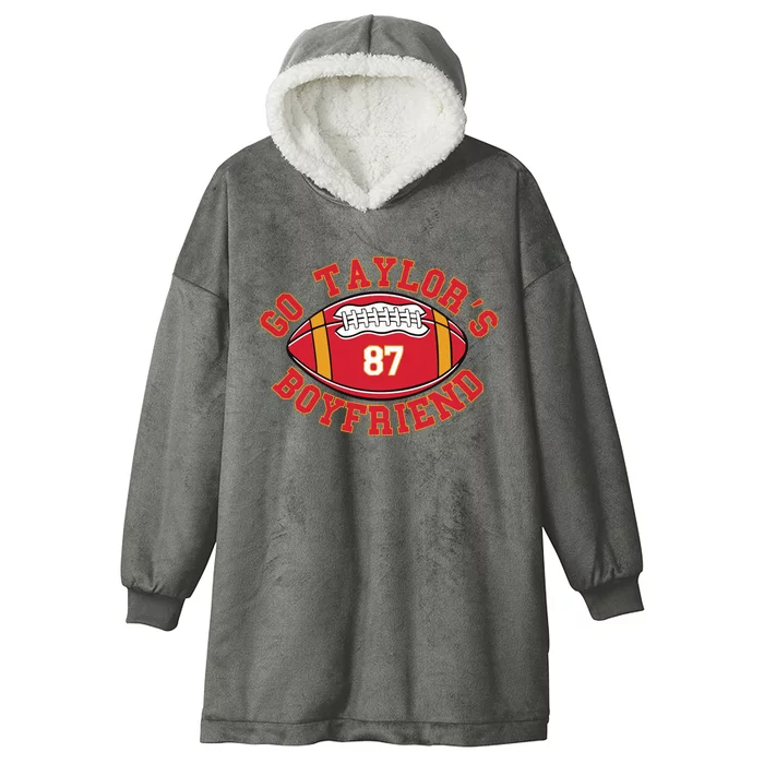 Go Taylors Boyfriend Football Hooded Wearable Blanket