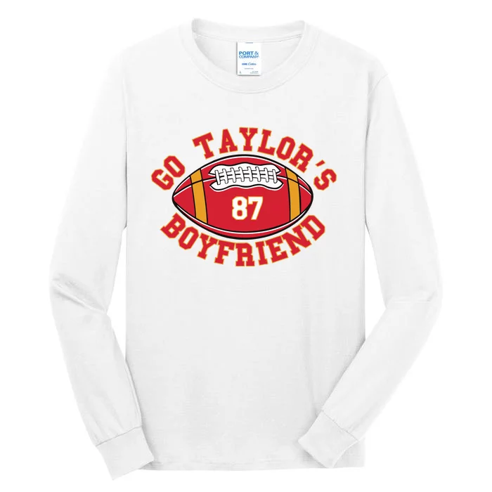 Go Taylors Boyfriend Football Tall Long Sleeve T-Shirt