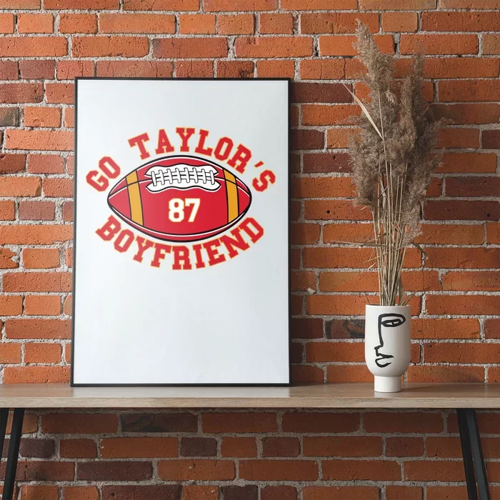 Go Taylors Boyfriend Football Poster