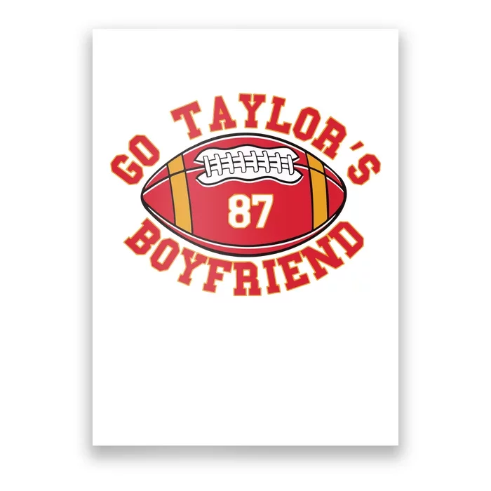 Go Taylors Boyfriend Football Poster