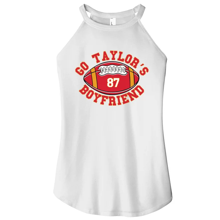 Go Taylors Boyfriend Football Women’s Perfect Tri Rocker Tank